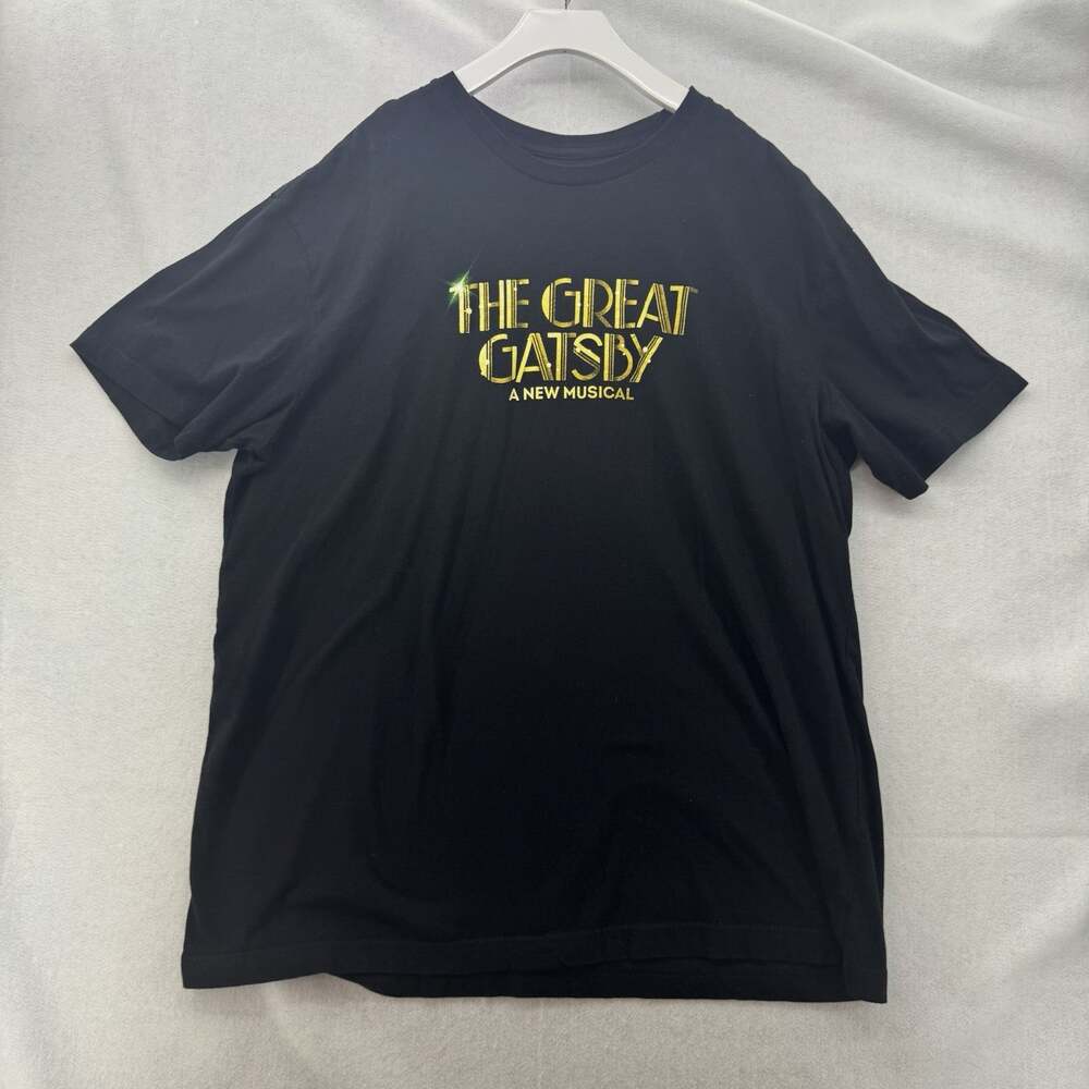 Official Broadway The Great Gatsby A New Musical T-Shirt Black & Gold XXL